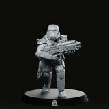 Democracy Trooper Hell Bloodhounder 4 Miniature - Papsikels Miniatures - We Print Miniatures