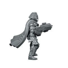 Democracy Trooper Hell Bloodhounder 5 Miniature Armored Rifleman - Papsikels Miniatures - We Print Miniatures