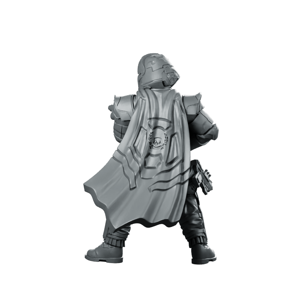Democracy Trooper Hell Bloodhounder 5 Miniature Armored Rifleman - Papsikels Miniatures - We Print Miniatures