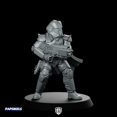 Democracy Trooper Hell Bloodhounder 5 Miniature Armored Rifleman