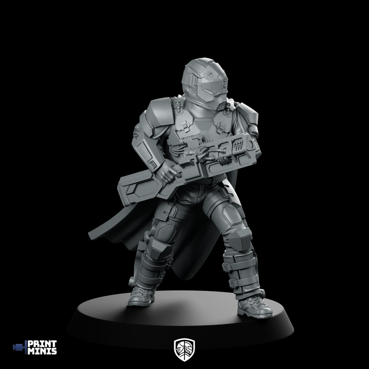 Democratie Trooper Hellbreacher A1 Miniatuur Gepantserde Sci-Fi Held