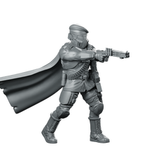 Democracy Trooper Hellhunter A1 Miniature Armored Cape Raider Miniature 360 Spin 02