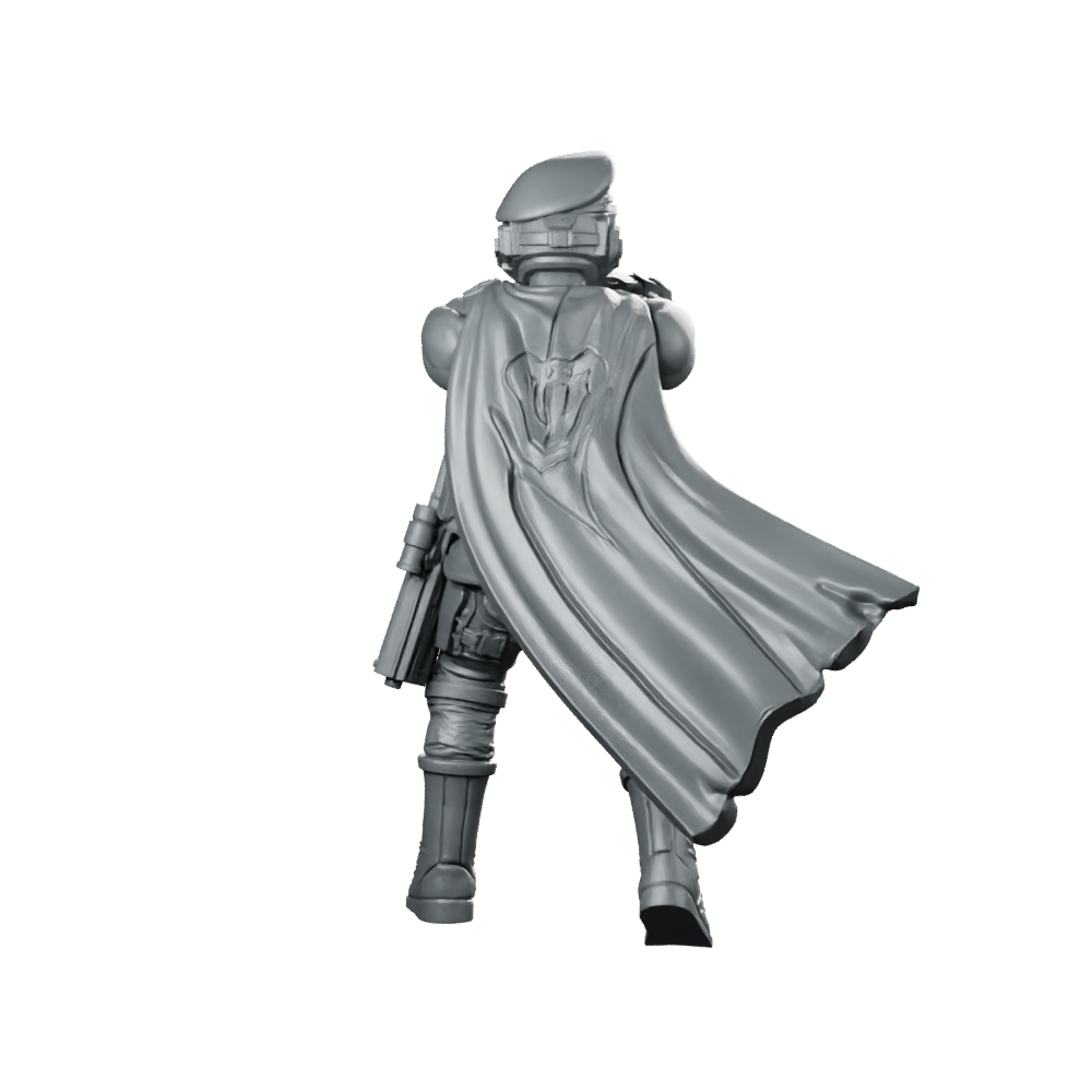 Democracy Trooper Hellhunter A1 Miniature Armored Cape Raider Miniature 360 Spin 05