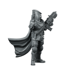 Democracy Trooper Hellhunter A2 Miniature Sci-Fi Soldier Miniature 360 Spin 01