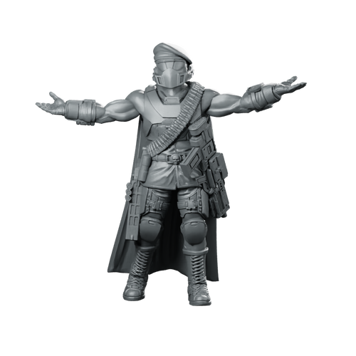 Democracy Trooper Hellhunter A3 Miniature Armored Sci-Fi Miniature 360 Spin 01