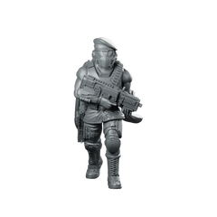 Democracy Trooper Hellhunter A4 Miniature Stealth Sci-Fi Commando Miniature 360 Spin 01