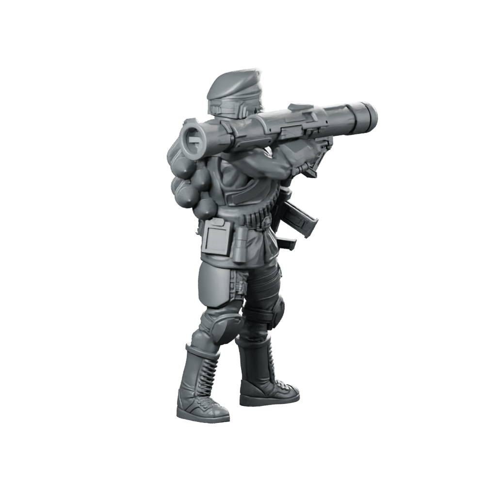 Democracy Trooper Hellhunter A5 Miniature Sci-Fi Resin Miniature 360 Spin 04