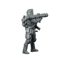 Democracy Trooper Hellhunter A5 Miniature Sci-Fi Resin Miniature 360 Spin 04