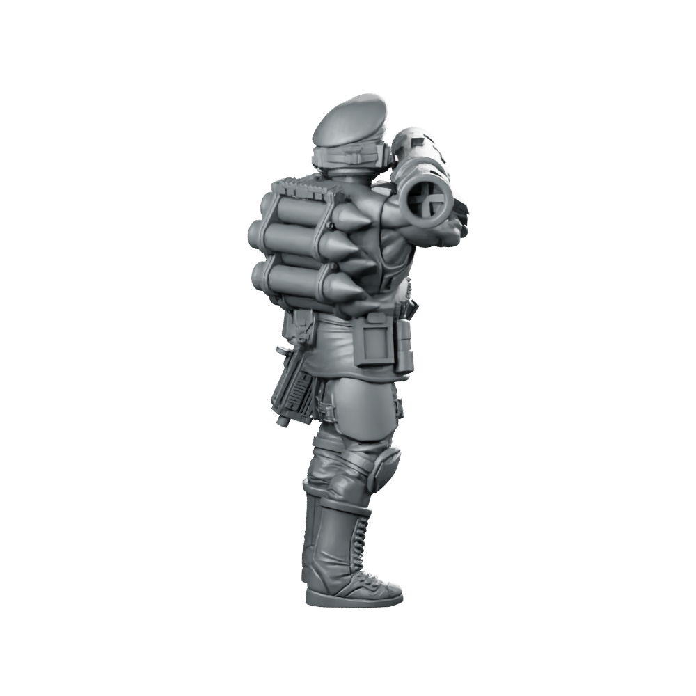 Democracy Trooper Hellhunter A5 Miniature Sci-Fi Resin Miniature 360 Spin 05
