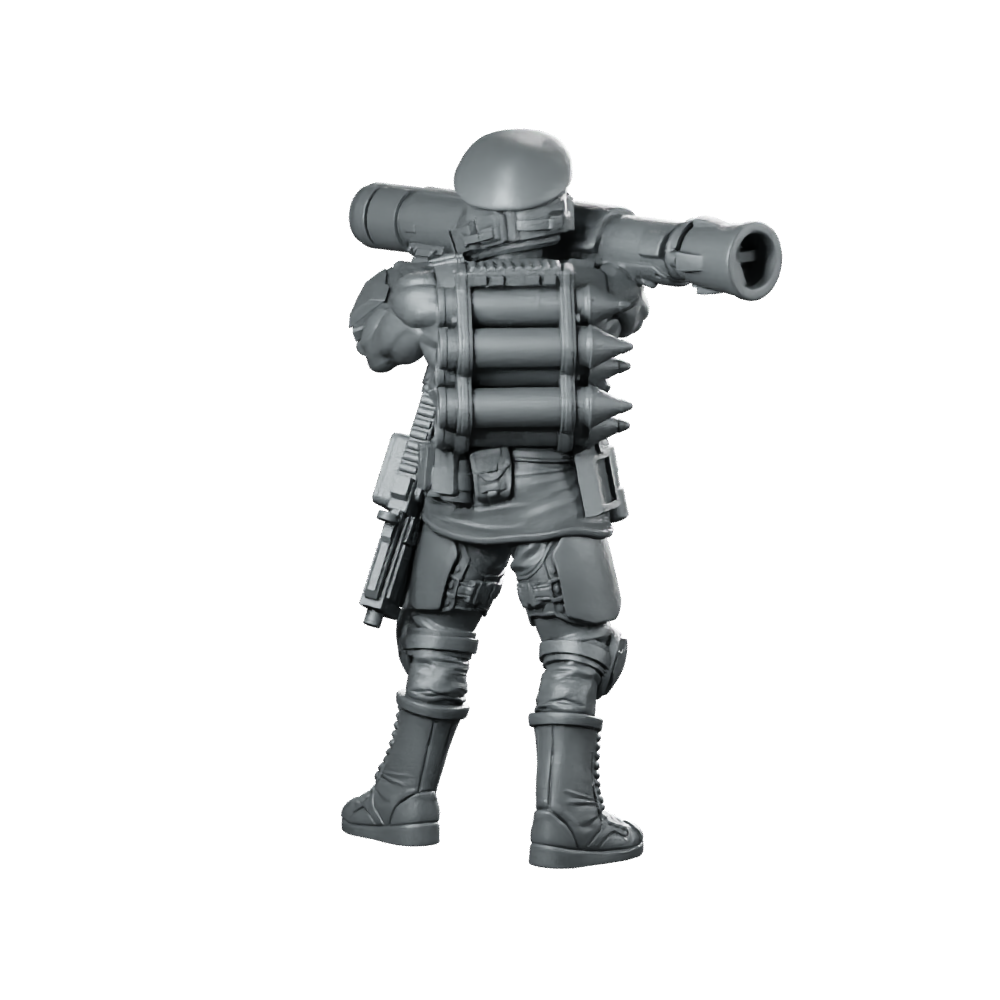 Democracy Trooper Hellhunter A5 Miniature Sci-Fi Resin Miniature 360 Spin 06
