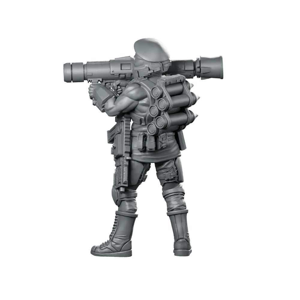 Democracy Trooper Hellhunter A5 Miniature Sci-Fi Resin Miniature 360 Spin 07