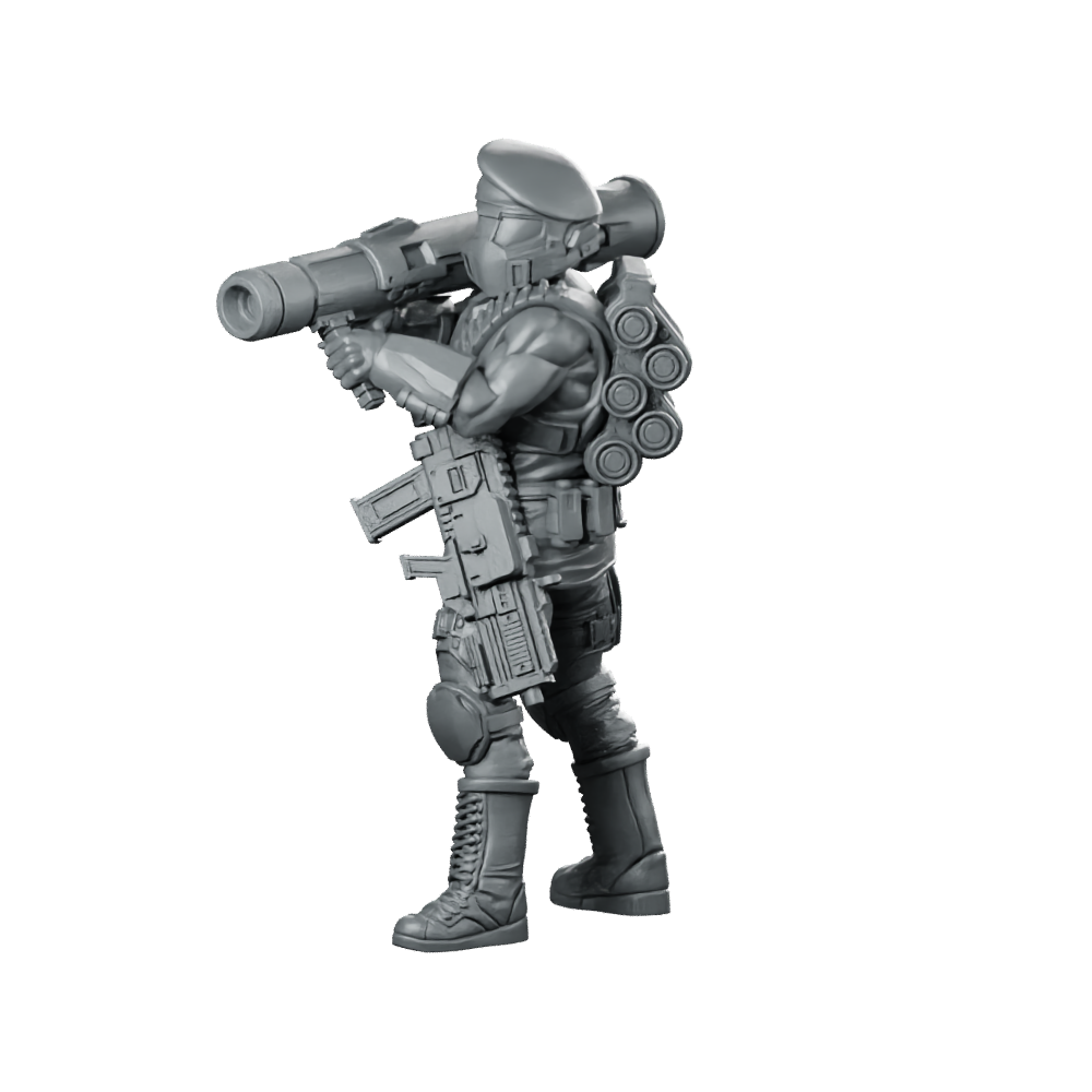 Democracy Trooper Hellhunter A5 Miniature Sci-Fi Resin Miniature 360 Spin 08