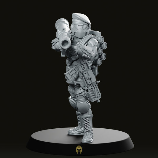 Democracy Trooper Hellhunter A5 Miniature - Papsikels Miniatures - We Print Miniatures