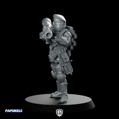 Democracy Trooper Hellhunter A5 Miniature Sci-Fi Resin