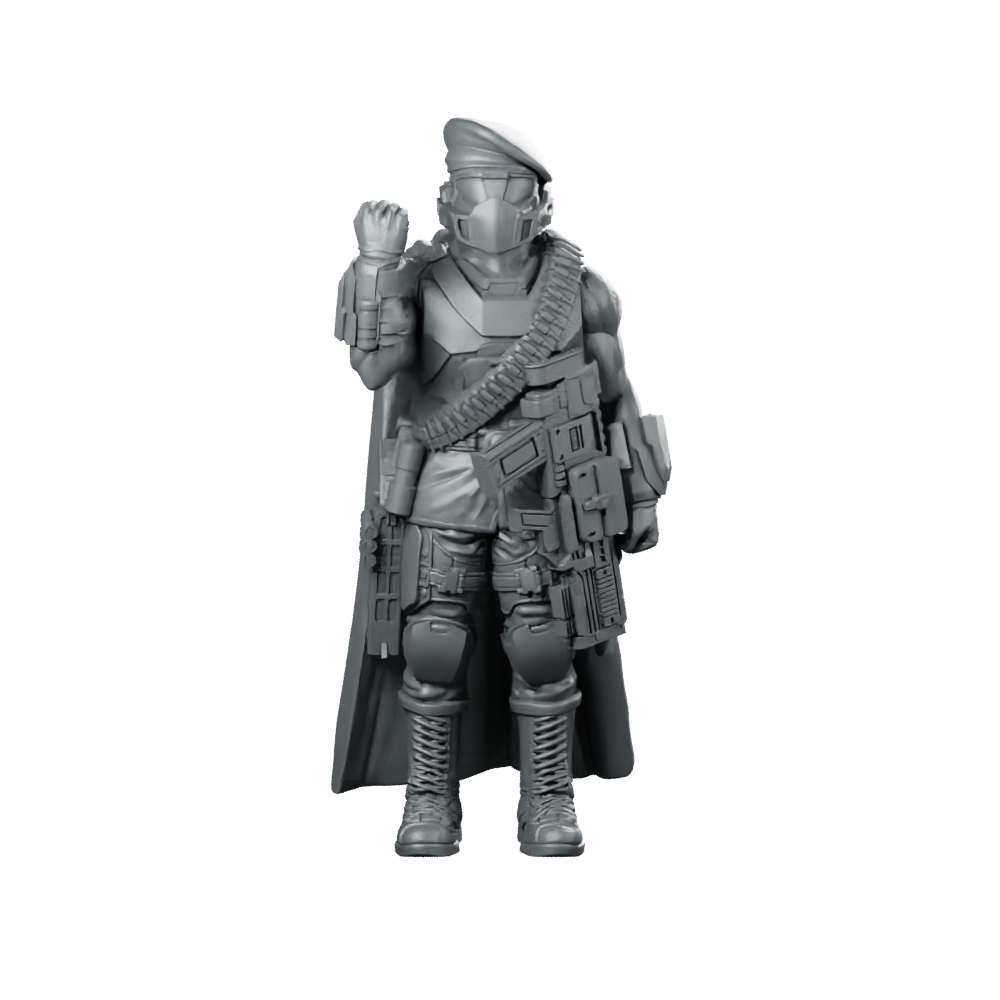 Democracy Trooper Hellhunter A7 Miniature Sci-Fi Miniature 360 Spin 01