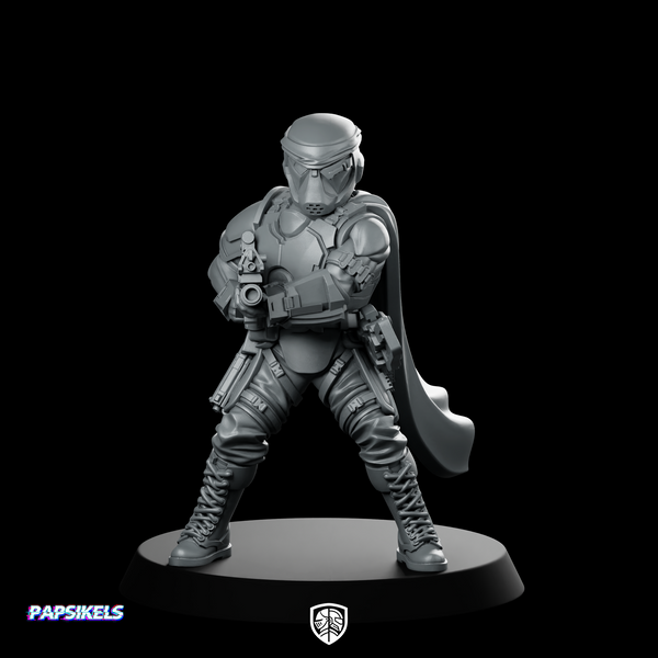 Democracy Trooper Rs20 Helljumper Captain Miniature Resin Sci-Fi