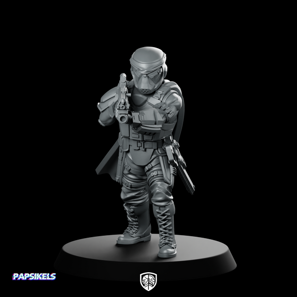 Democracy Trooper Rs20 Helljumper Gunner Miniature Cloaked Sci-Fi