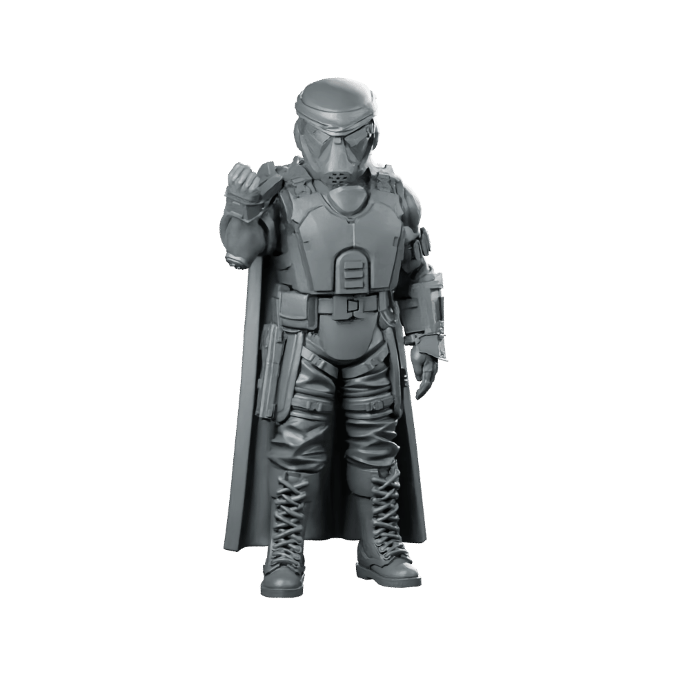 Democracy Trooper Rs20 Helljumper Salute Miniature Sci - Fi Resin - Papsikels Miniatures - We Print Miniatures