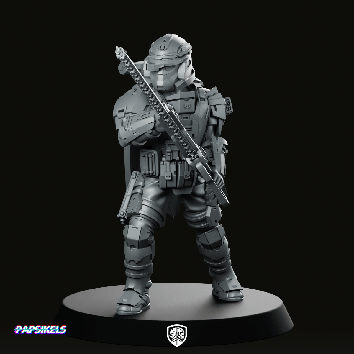 Democracy Trooper Rs40 Helljumper Constrictor Miniature Armoured Rifleman - Papsikels Miniatures - We Print Miniatures
