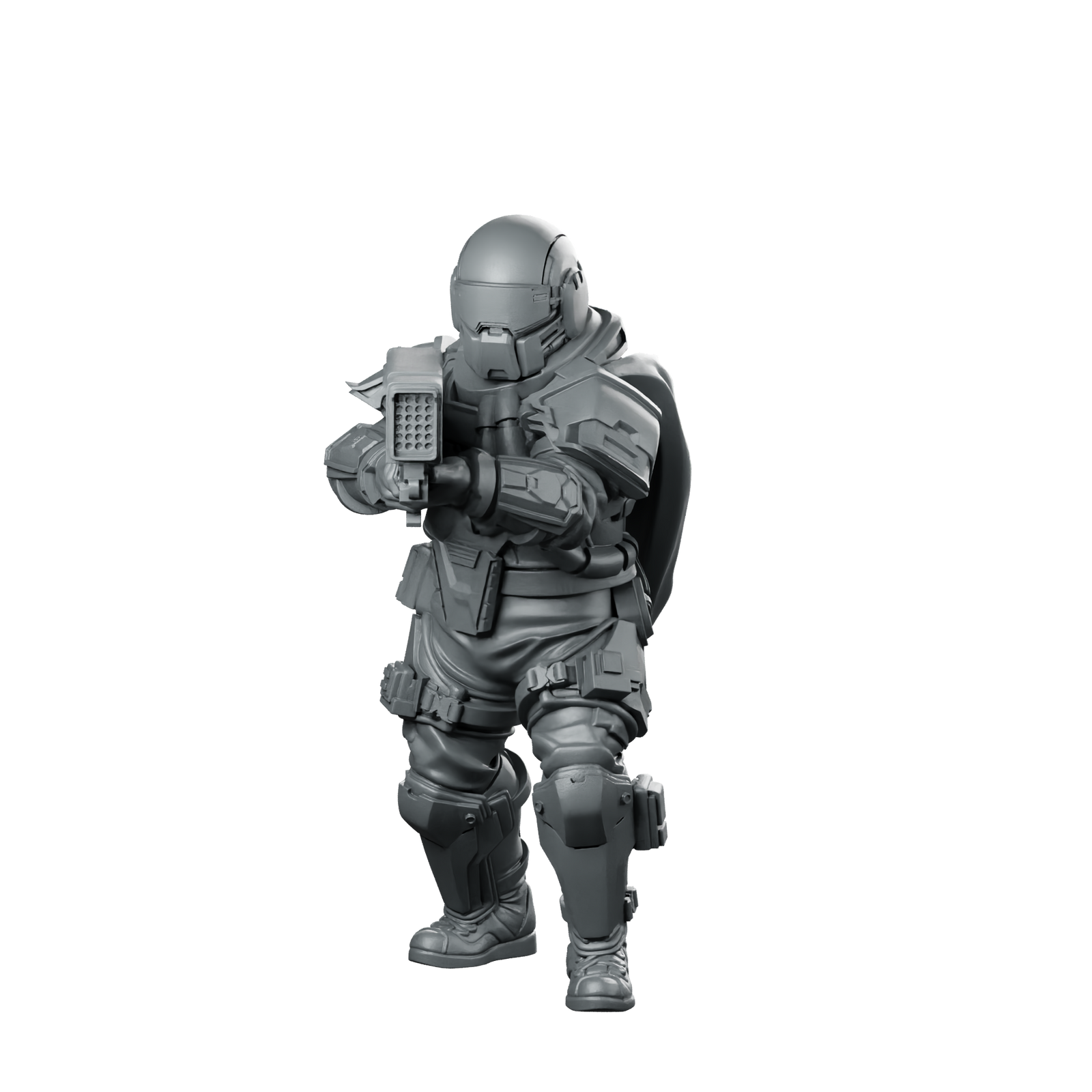 Democracy Troopers 02 Heavy Operator 1 Armoured Miniature 360 Spin 01
