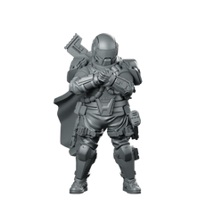 Democracy Troopers 02 Heavy Operator 3 Sci Miniature 360 Spin 01