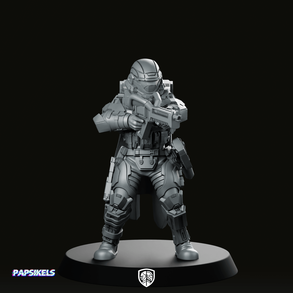 Democracy Troopers A9 Helljumper Arcthrower Miniature Armored - Papsikels Miniatures - We Print Miniatures