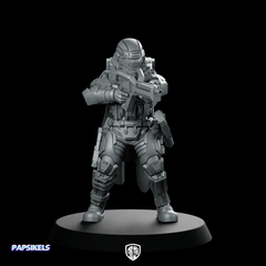 Democracy Troopers A9 Helljumper Arcthrower Miniature Armored - Papsikels Miniatures - We Print Miniatures