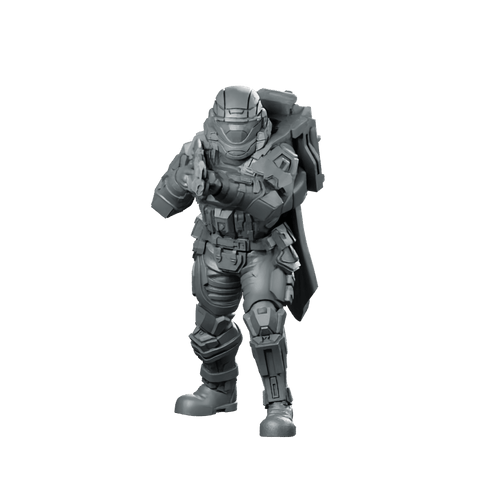 Democracy Troopers A9 Helljumper Captain Miniature Sci - Fi Leader - Papsikels Miniatures - We Print Miniatures