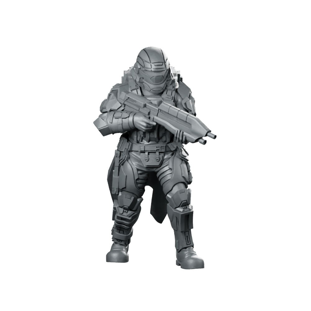 Democracy Troopers A9 Helljumper Guardian Miniature Sci-Fi Stealth Miniature 360 Spin 01