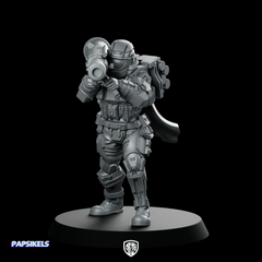 Democracy Troopers A9 Helljumper Heavy Miniature Rocket Launcher - Papsikels Miniatures - We Print Miniatures