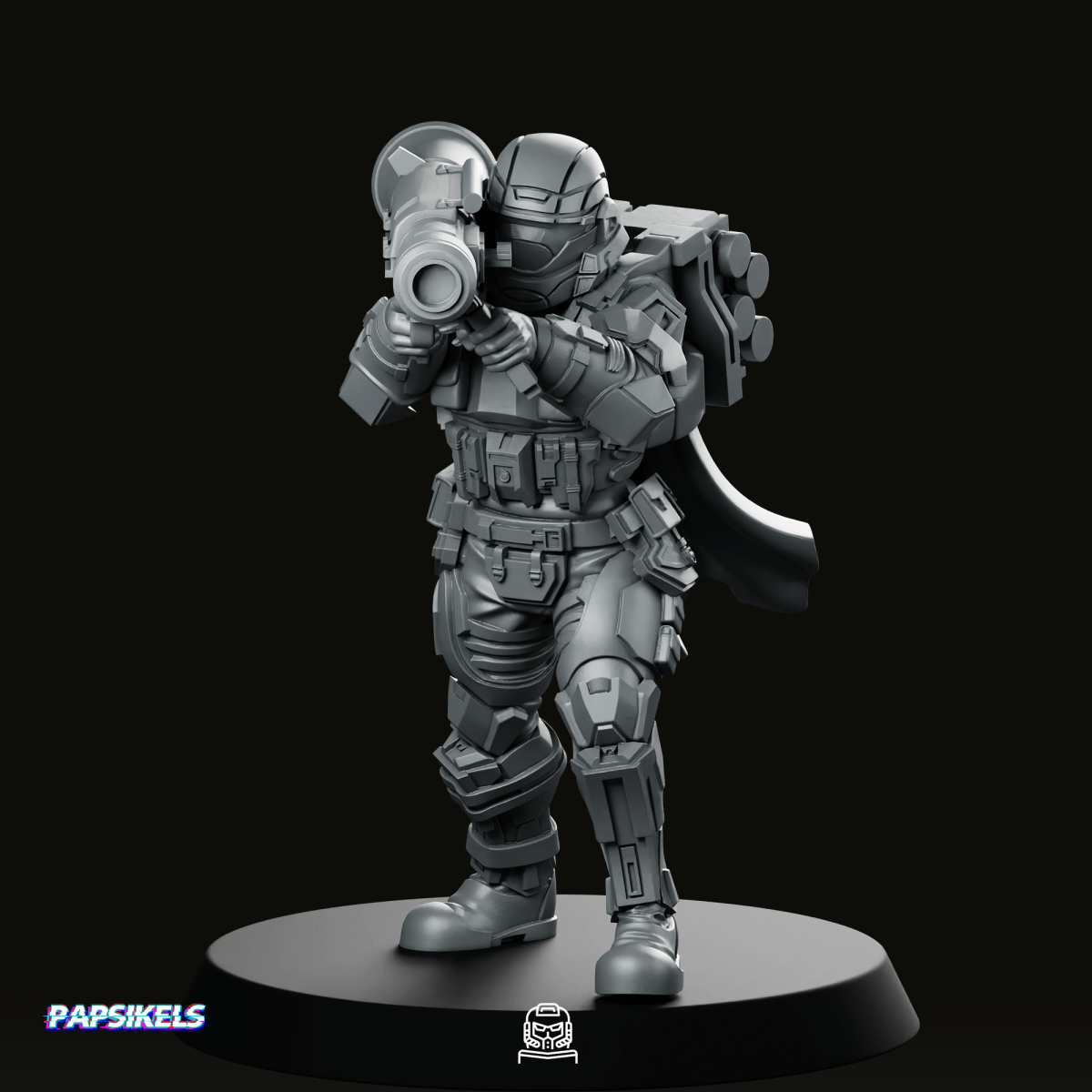 Democracy Troopers A9 Helljumper Heavy Miniature - Papsikels Miniatures - We Print Miniatures
