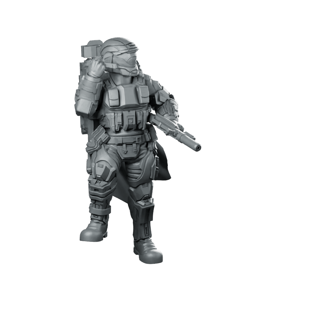 Democracy Troopers A9 Helljumper Salute Miniature Armoured Sci - Fi - Papsikels Miniatures - We Print Miniatures