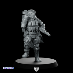 Democracy Troopers A9 Helljumper Salute Miniature Armoured Sci-Fi