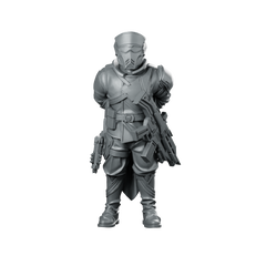 Democracy Troopers Hell Inspector 1 Miniature Sci-Fi Veteran Miniature 360 Spin 01