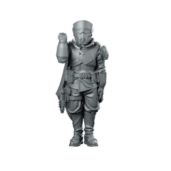 Democracy Troopers Hell Inspector 2 Miniature Sci - Fi Trooper - Papsikels Miniatures - We Print Miniatures