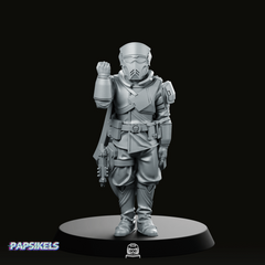 Democracy Troopers Hell Inspector 2 Miniature - Papsikels Miniatures - We Print Miniatures