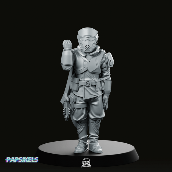 Democracy Troopers Hell Inspector 2 Miniature - Papsikels Miniatures - We Print Miniatures