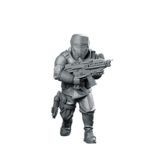 Democracy Troopers Hell Inspector 4 Miniature Sci - Fi Marksman - Papsikels Miniatures - We Print Miniatures