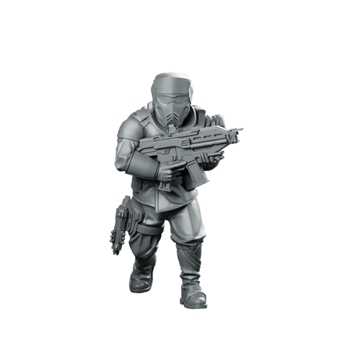 Democracy Troopers Hell Inspector 4 Miniature Sci - Fi Marksman - Papsikels Miniatures - We Print Miniatures