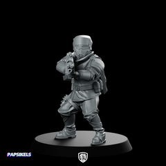 Democracy Troopers Hell Inspector 6 Miniature Machine Gunner