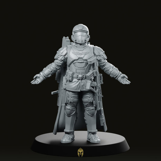 Democracy Troopers Helljumper A12 Miniature - Papsikels Miniatures - We Print Miniatures