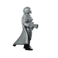 Democracy Troopers Helljumper A2 Miniature Armored Machinegunner Sci-Fi Miniature 360 Spin 03