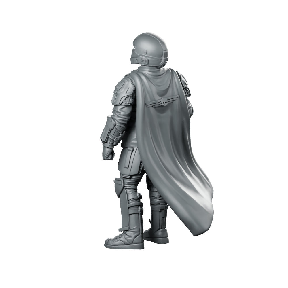 Democracy Troopers Helljumper A2 Miniature Armored Machinegunner Sci-Fi Miniature 360 Spin 06