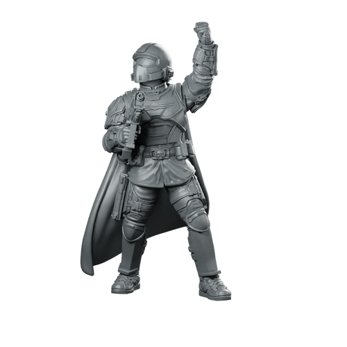 Democracy Troopers Helljumper A3 Miniature Armored Victory Salute Miniature 360 Spin 01
