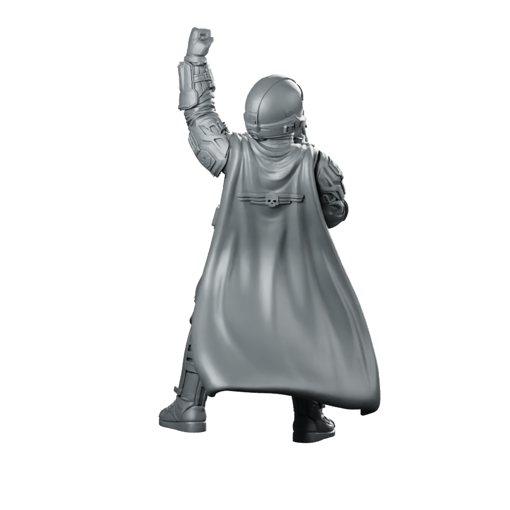 Democracy Troopers Helljumper A3 Miniature Armored Victory Salute Miniature 360 Spin 05