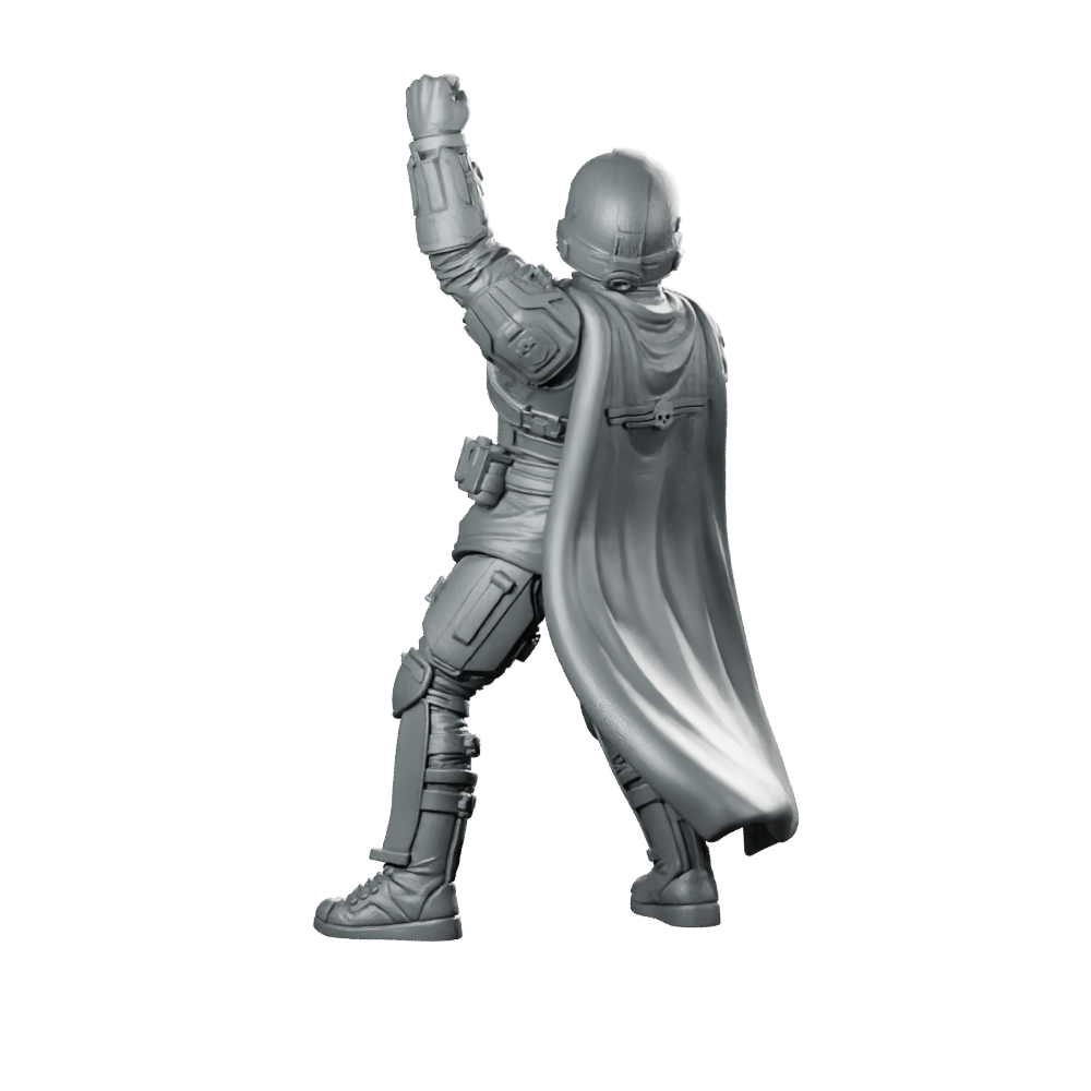 Democracy Troopers Helljumper A3 Miniature Armored Victory Salute Miniature 360 Spin 06