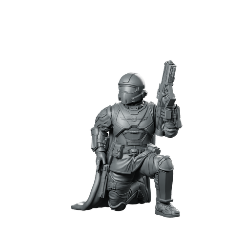 Democracy Troopers Helljumper A4 Miniature Armored Rifleman Miniature 360 Spin 01