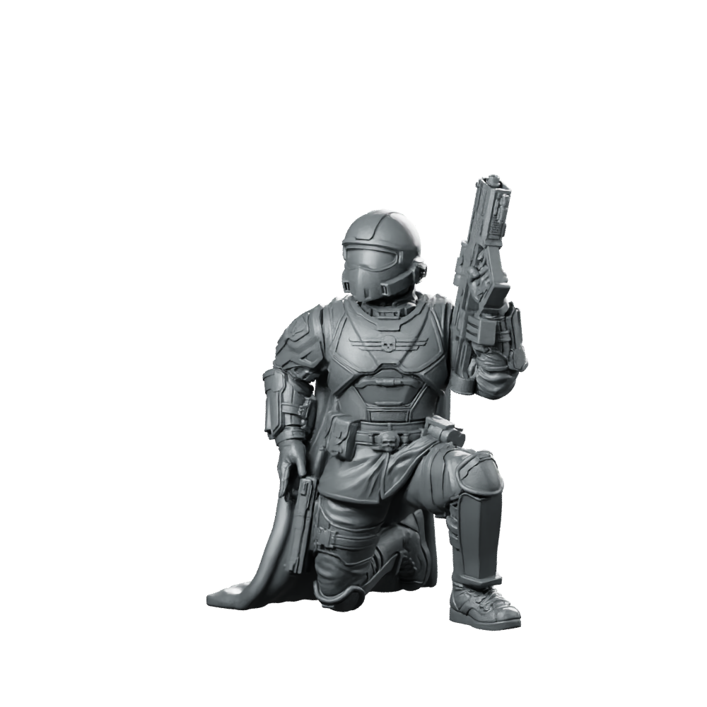 Democracy Troopers Helljumper A4 Miniature Armored Rifleman Miniature 360 Spin 01