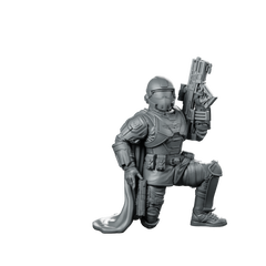 Democracy Troopers Helljumper A4 Miniature Armored Rifleman Miniature 360 Spin 02