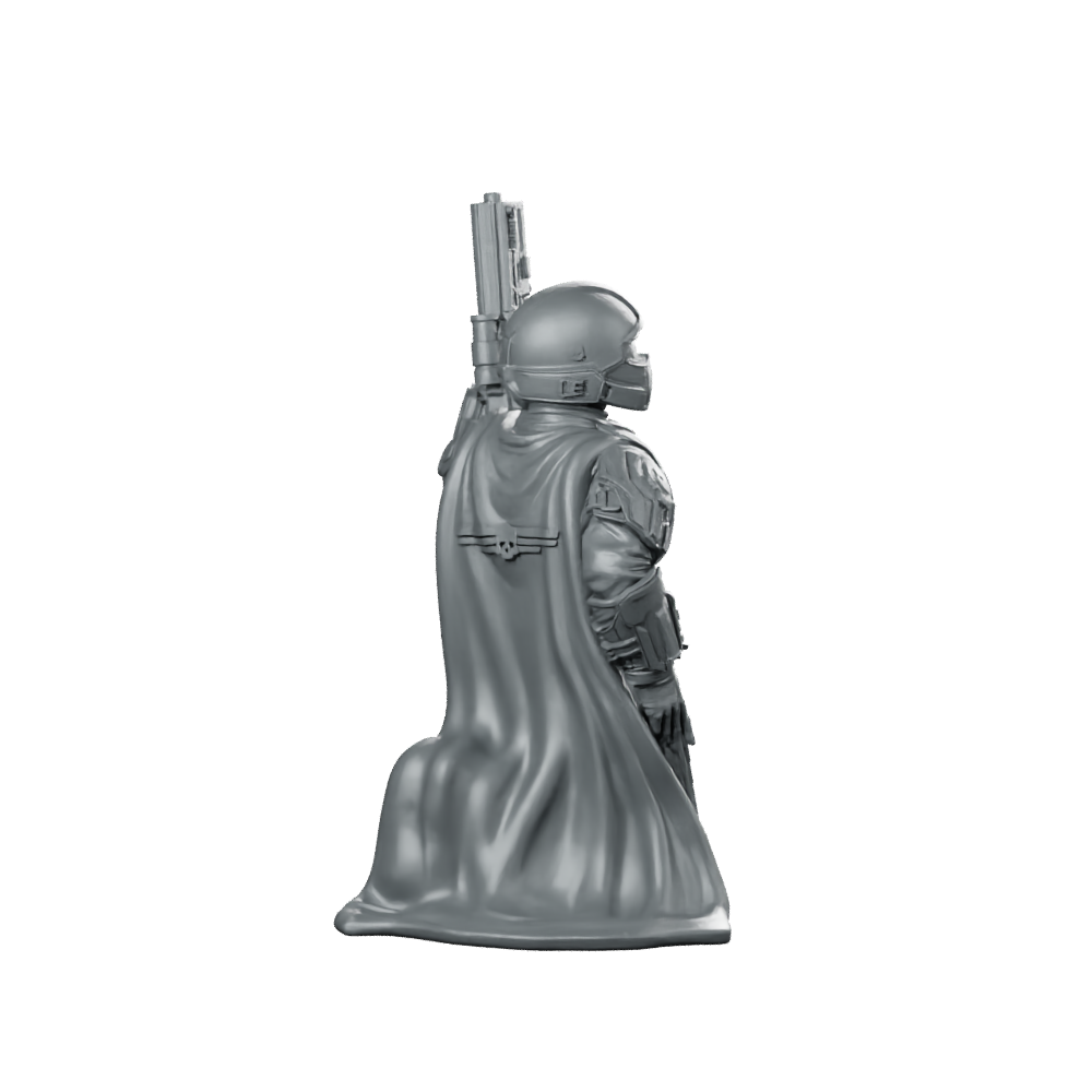 Democracy Troopers Helljumper A4 Miniature Armored Rifleman Miniature 360 Spin 04